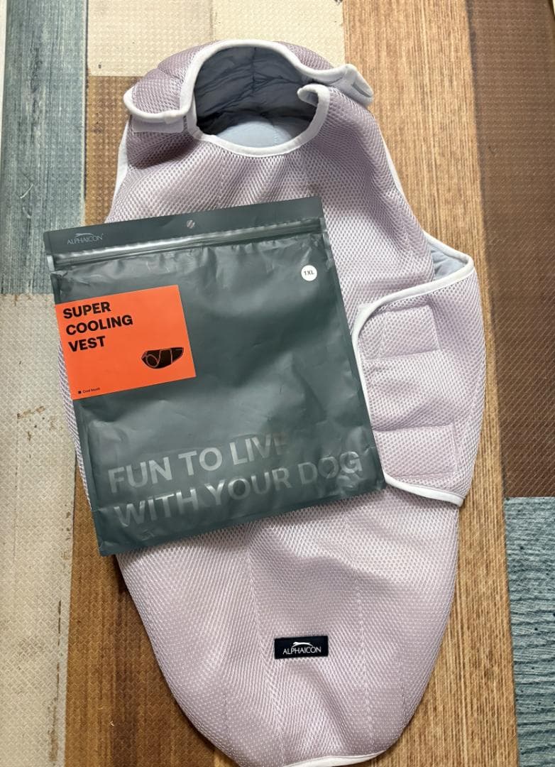 試着のみ　アルファアイコン　スーパークーリングベスト　　ラベンダー　1XL