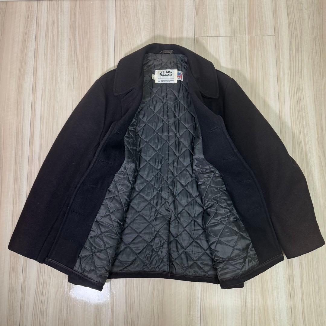 【米国製】Schott 740N Pコート サイズ42 メルトンウール 80s
