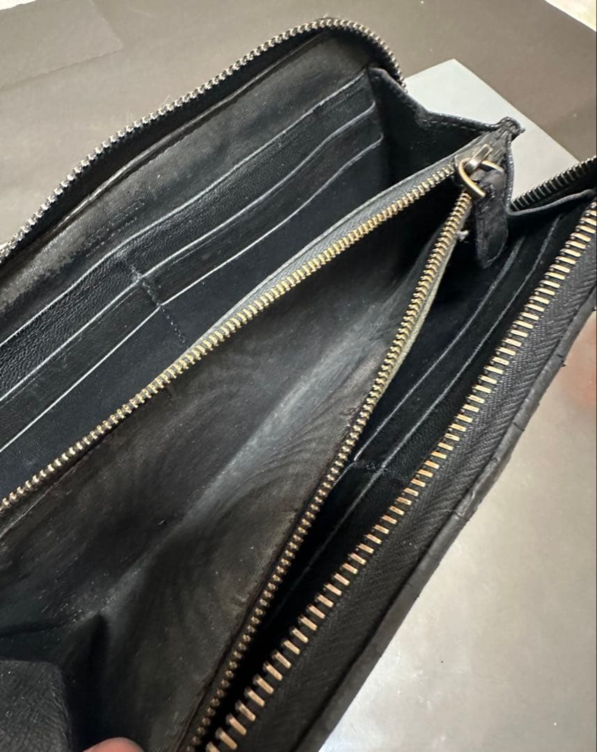 【付属品付】ボッテガヴェネタ ラウンドファスナー/ラム/黒/4️⃣✨✨✨