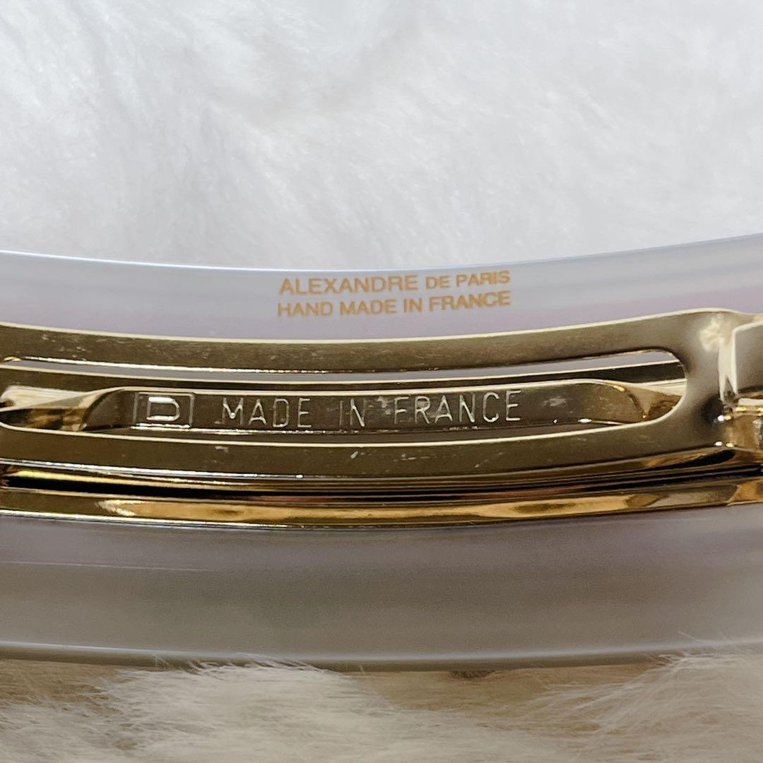【美品】 Alexandre De Paris バレッタ ヘアピン フラワー