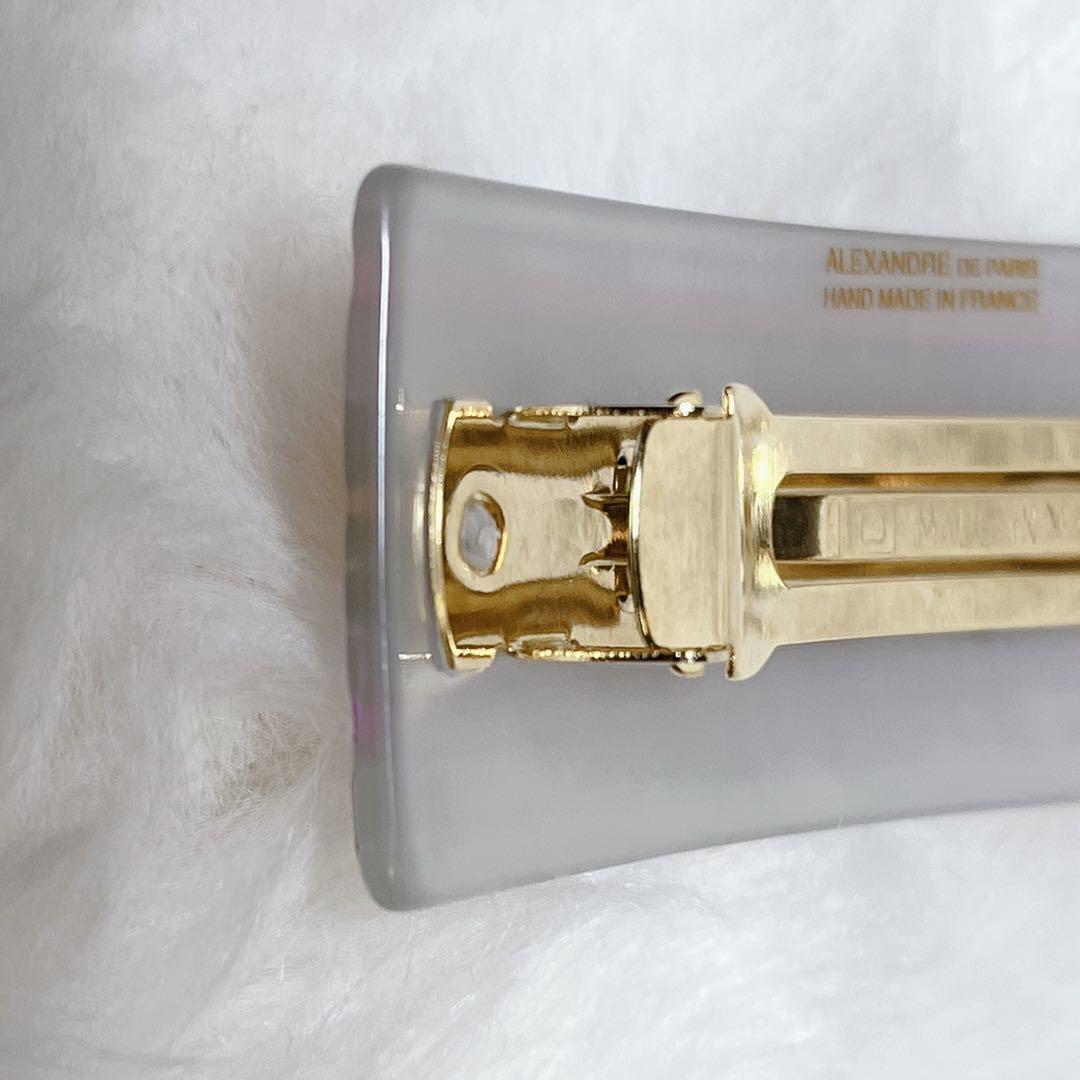 【美品】 Alexandre De Paris バレッタ ヘアピン フラワー