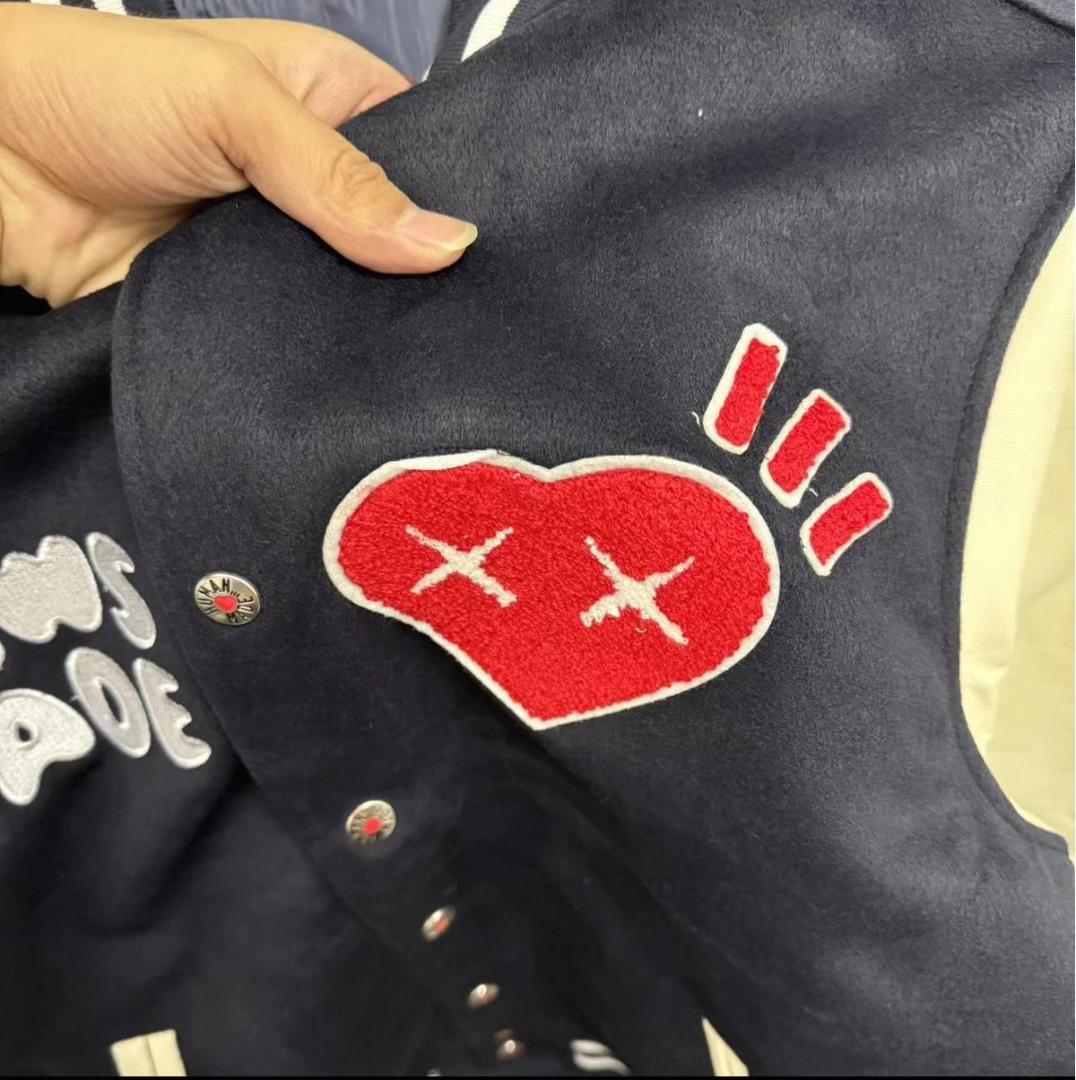 Human made KAWAS MADE スタジャン ネイビー Mサイズ