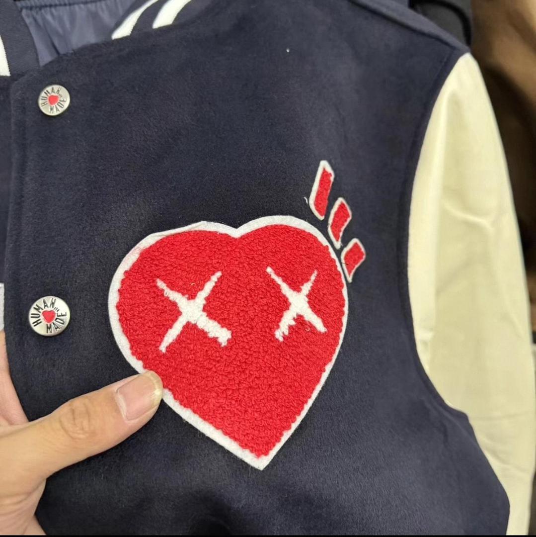 Human made KAWAS MADE スタジャン ネイビー Mサイズ