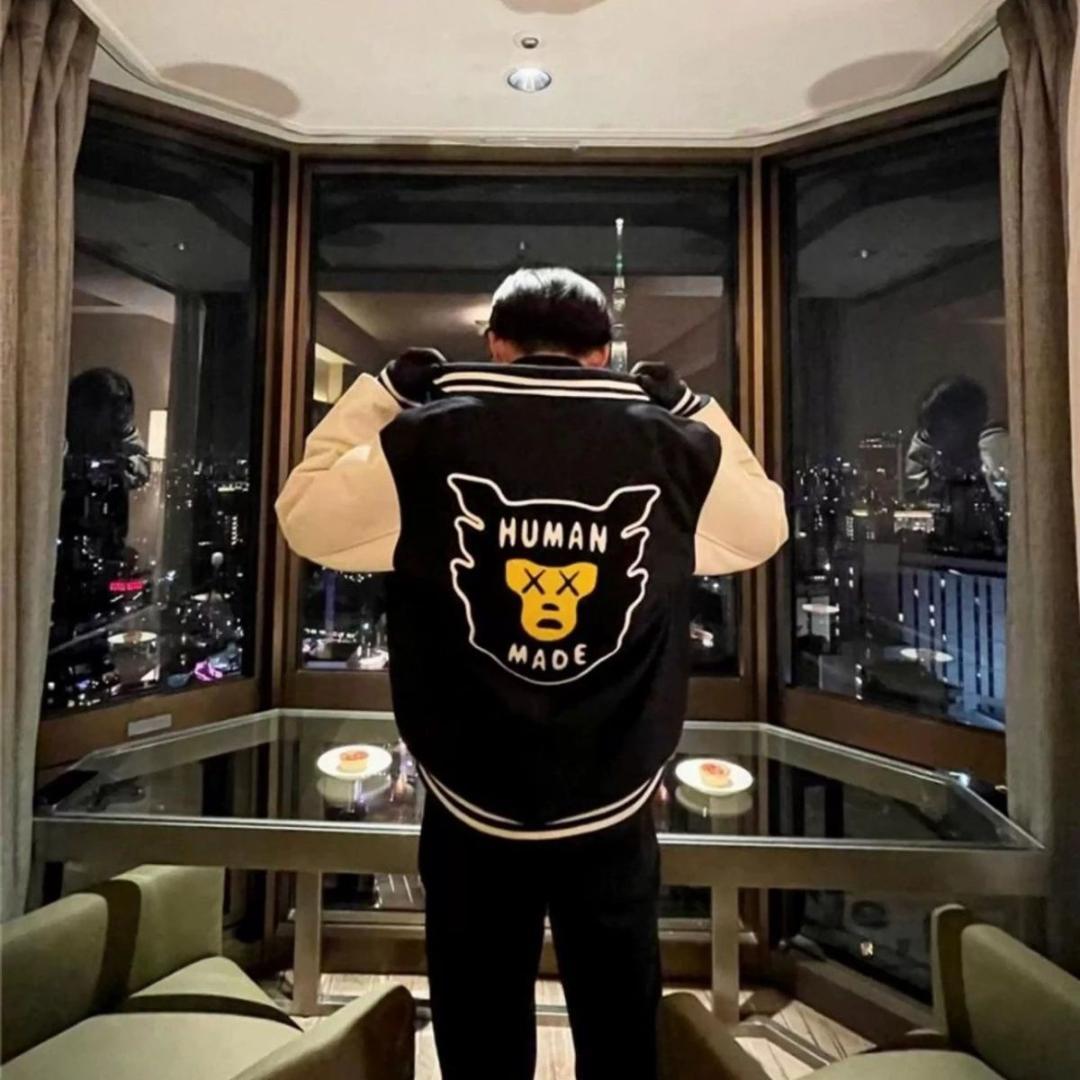 Human made KAWAS MADE スタジャン ネイビー Mサイズ