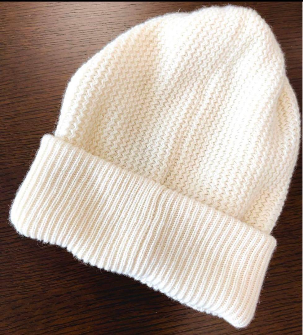 Kikiさま専用♡CHANEL カシミヤ スパンコール　ニット帽　キャップ　白