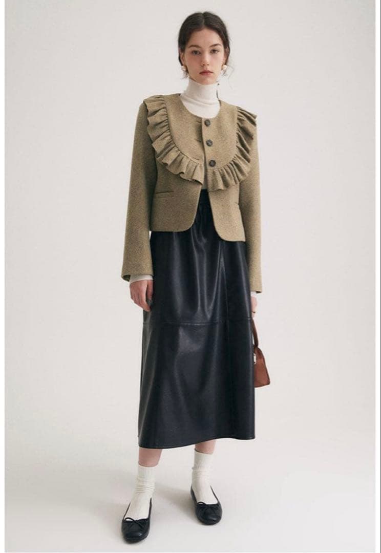 【Fano Studios】フリルカラーウールジャケット