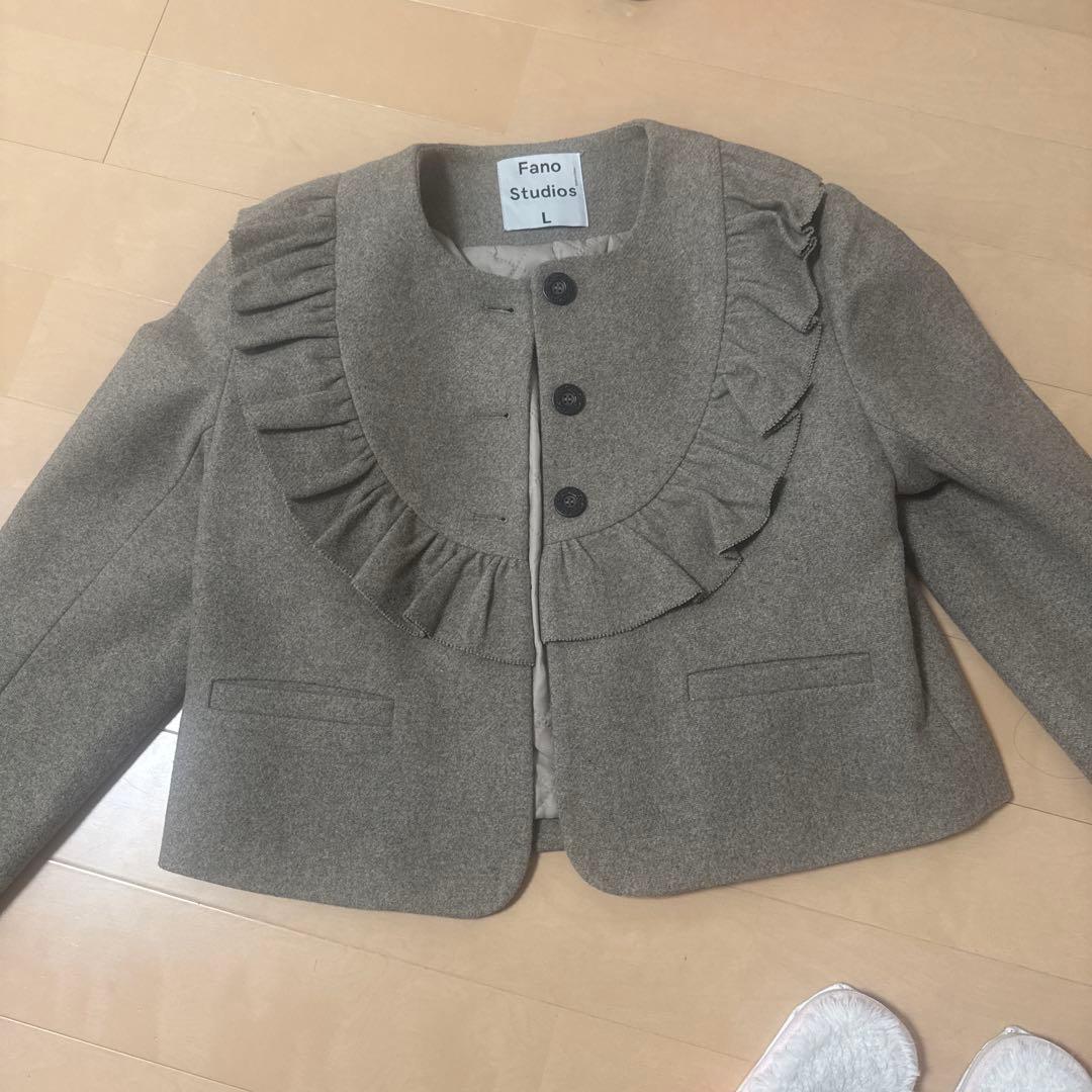 【Fano Studios】フリルカラーウールジャケット