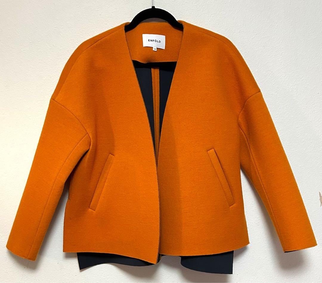 【美品】ENFOLO エンフォルド　ボンディング ジャケット レディース　38