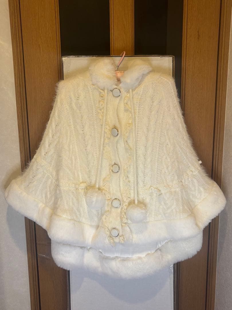 LIZ LISA リズリサ ニットファー ポンチョコート 2022AW 即日発送