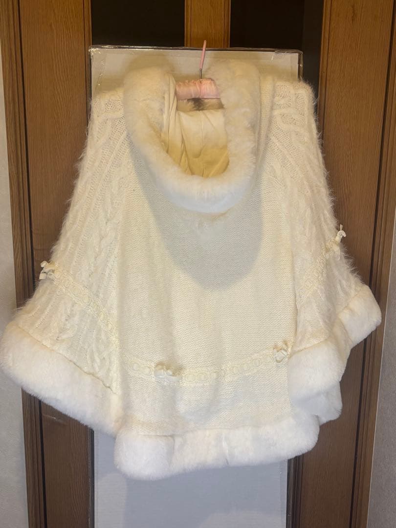 LIZ LISA リズリサ ニットファー ポンチョコート 2022AW 即日発送