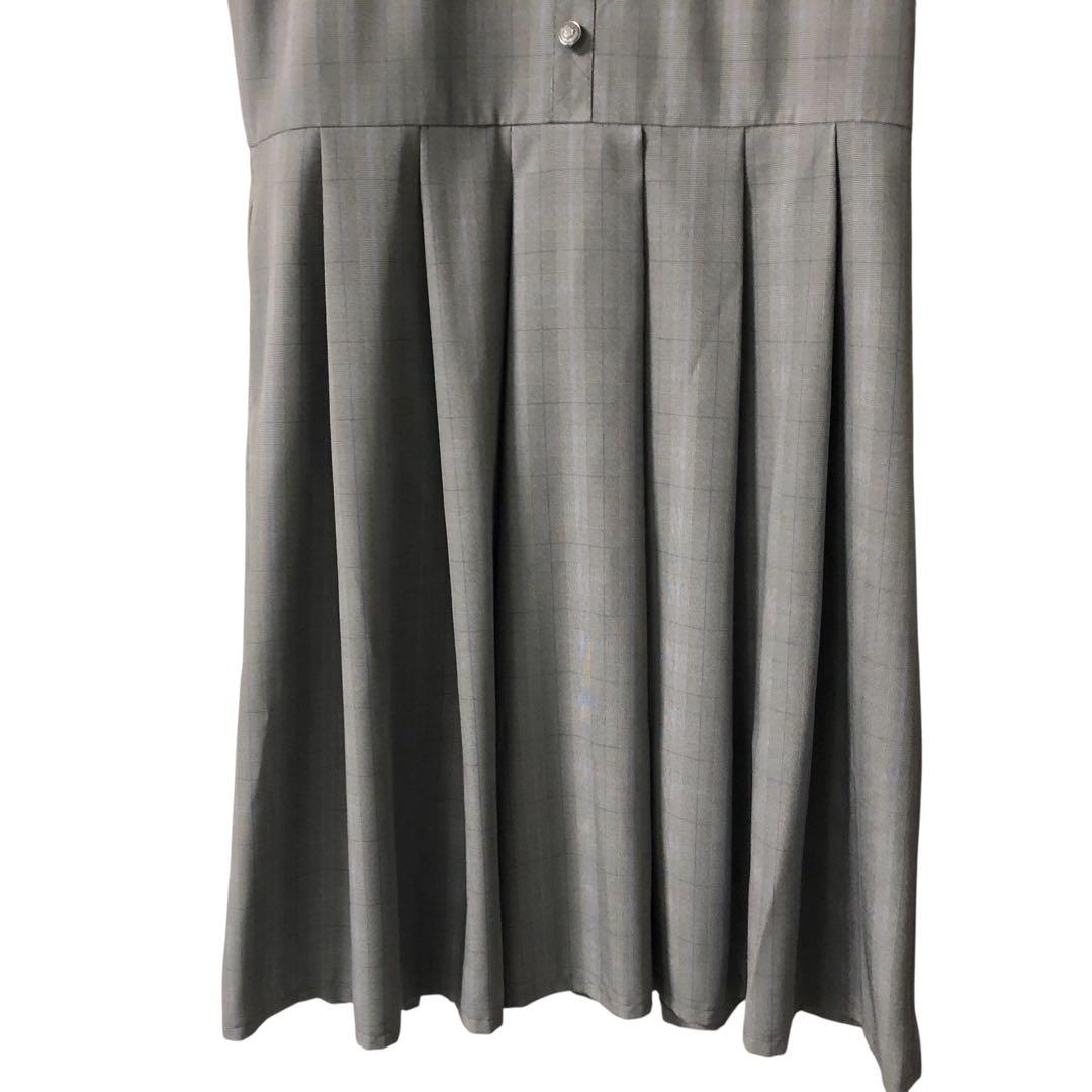 CHOPIN deux ショパンドゥ 半袖ワンピース リボン付き グレー165㎝