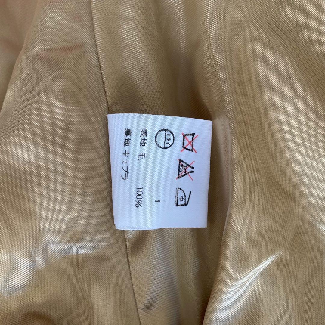 ラルフローレン ウール混 ダブル ロングコート 9号 ブラウン きれいめ 上質