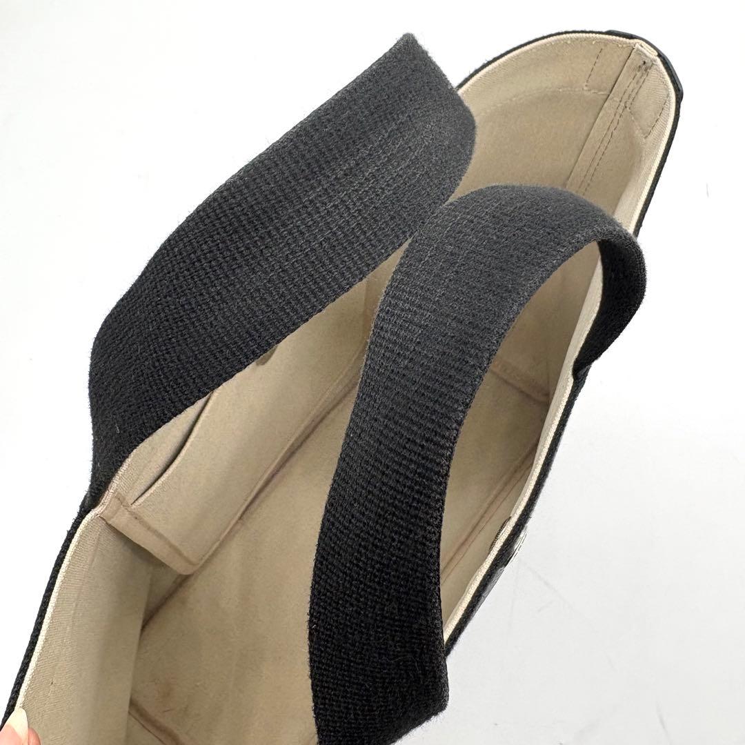 【美品】Herve Chapelier トートバッグ ブラック レザー