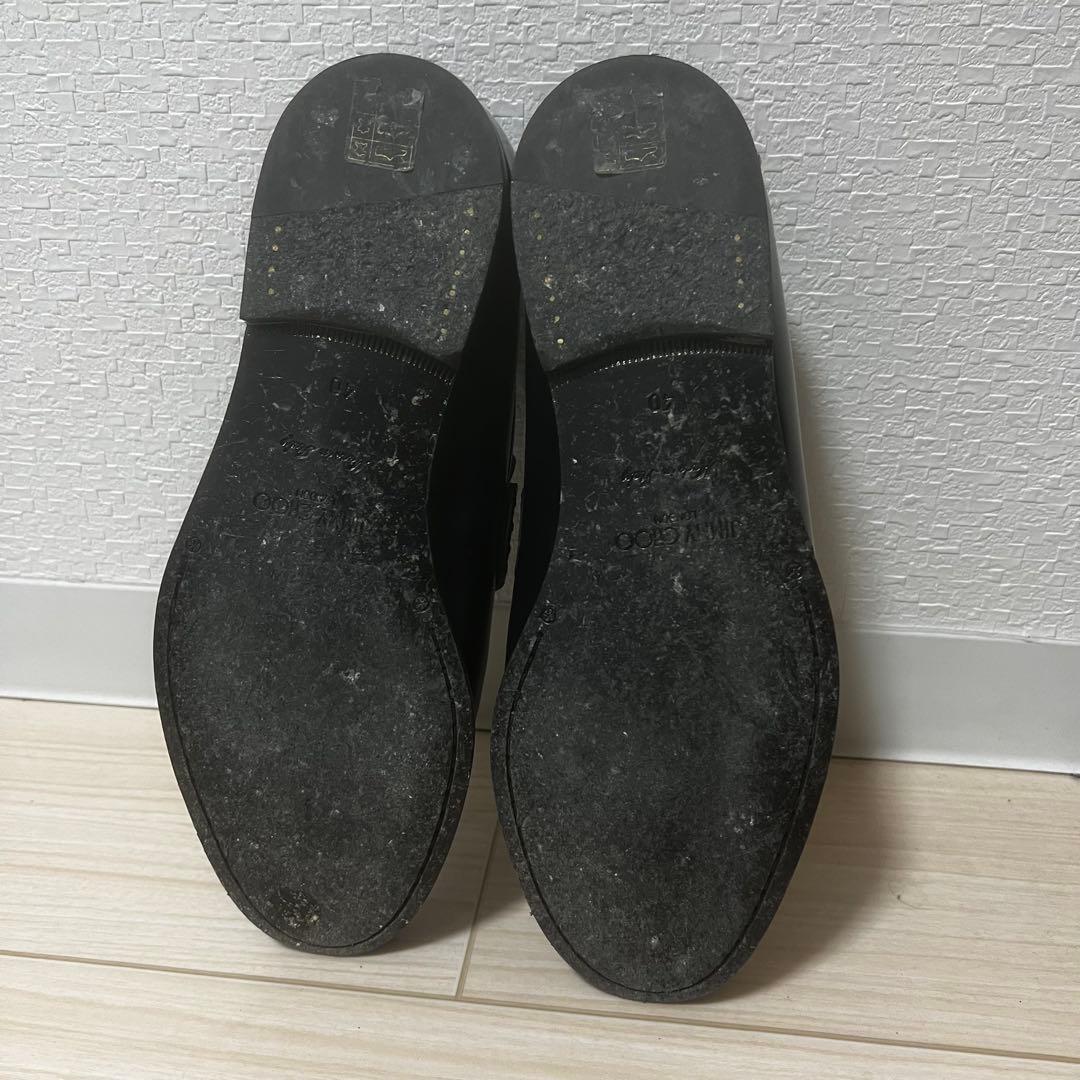 JIMMY CHOO ブラック/ブルー ローファー