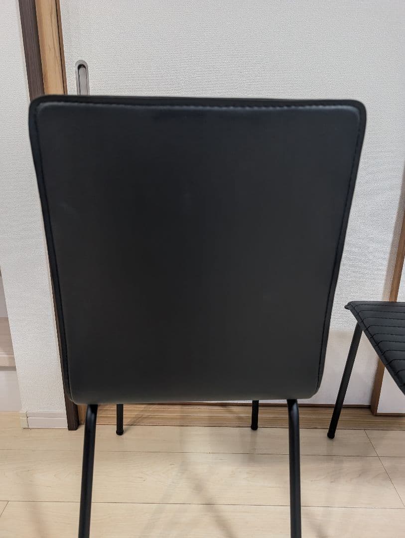 【美品】ニトリ ダイニングチェア クーボ BK 2脚セット