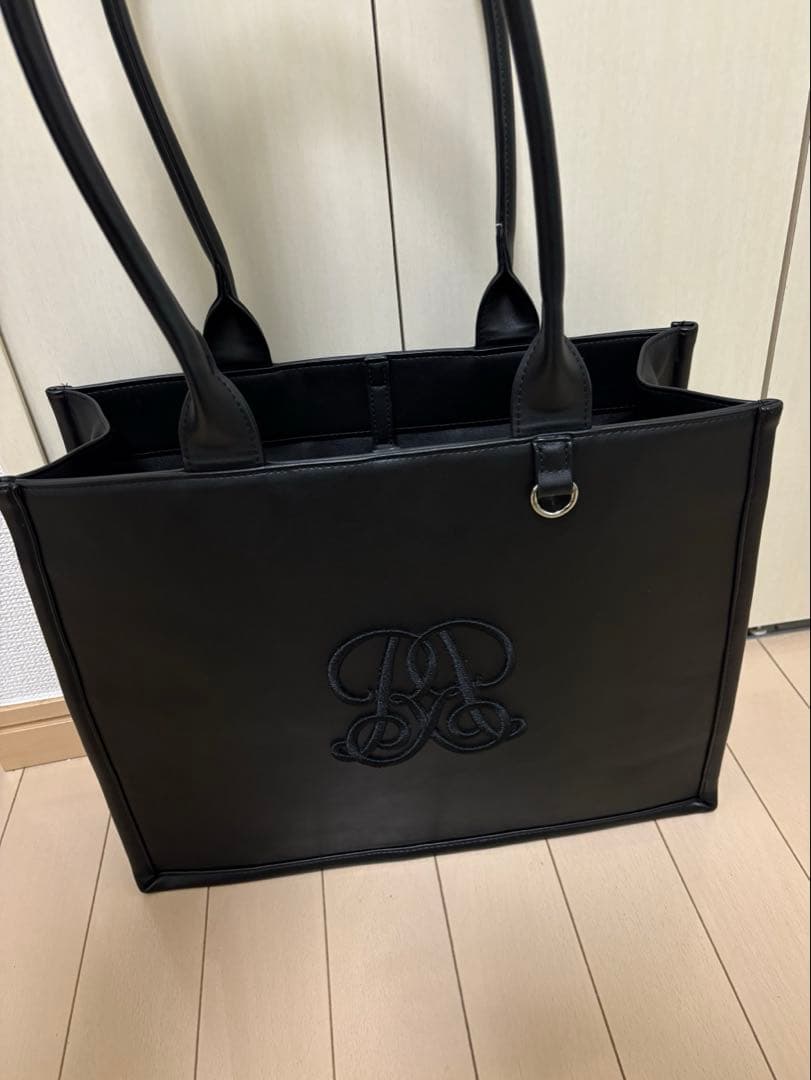 rienda 【WEB限定】WRRロゴフェイクレザートートバッグ