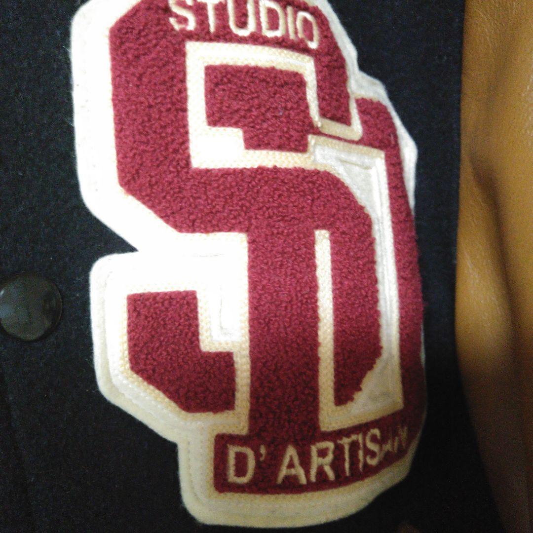 極美品！ダルチザン桐生スタジャンSTUDIO D'ARTISAN 袖馬革