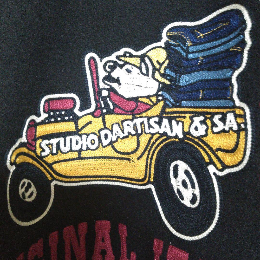 極美品！ダルチザン桐生スタジャンSTUDIO D'ARTISAN 袖馬革