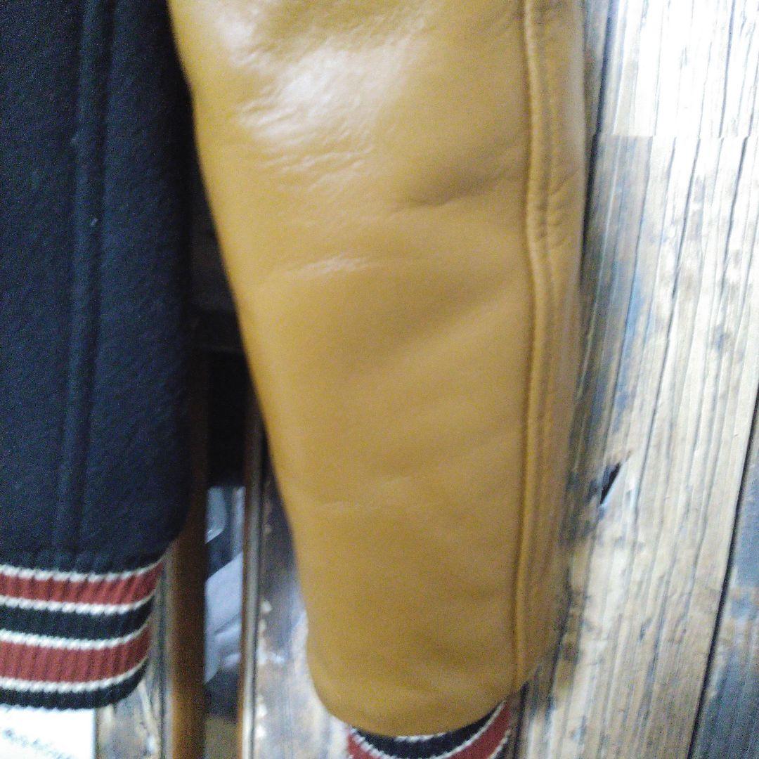 極美品！ダルチザン桐生スタジャンSTUDIO D'ARTISAN 袖馬革