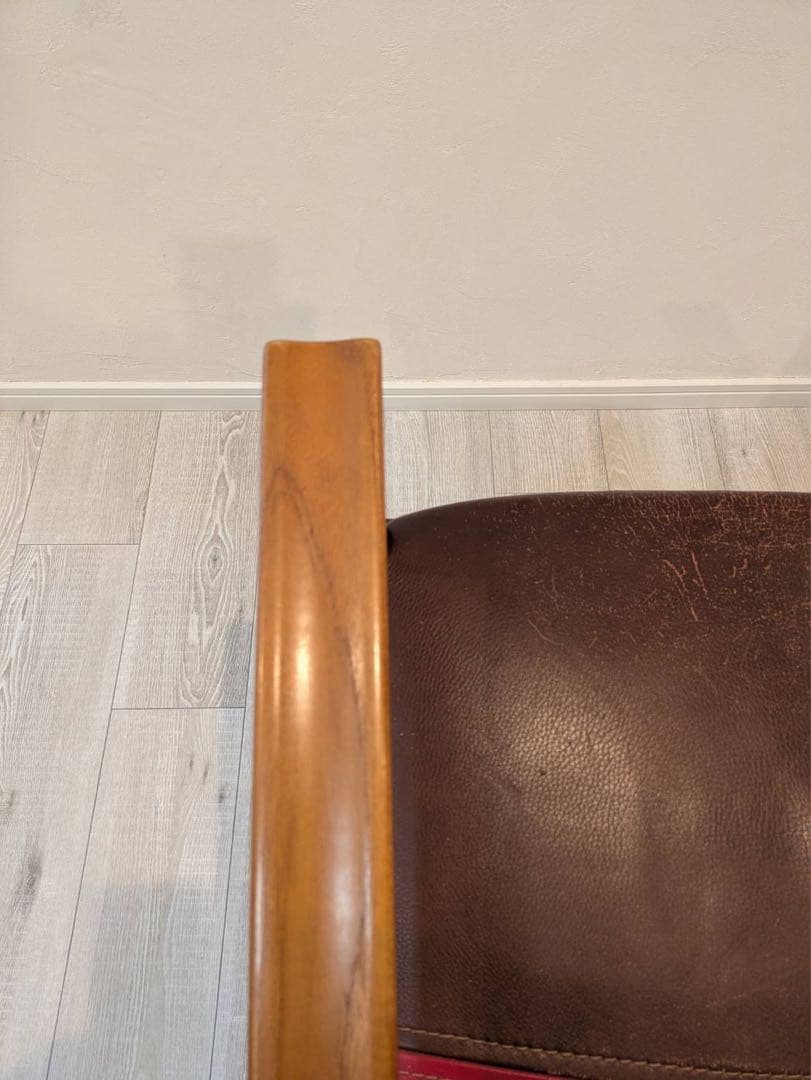 人気のロッキングチェア[BC工房]アームチェア手作り木製椅子USED品