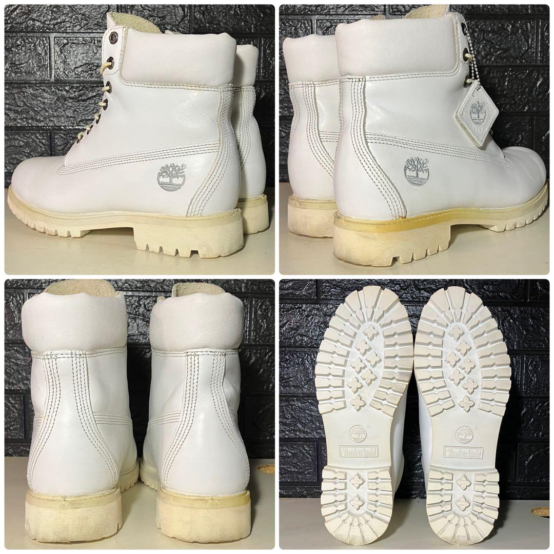 【美品正規品Timberland】27cm ティンバーランド オールホワイト