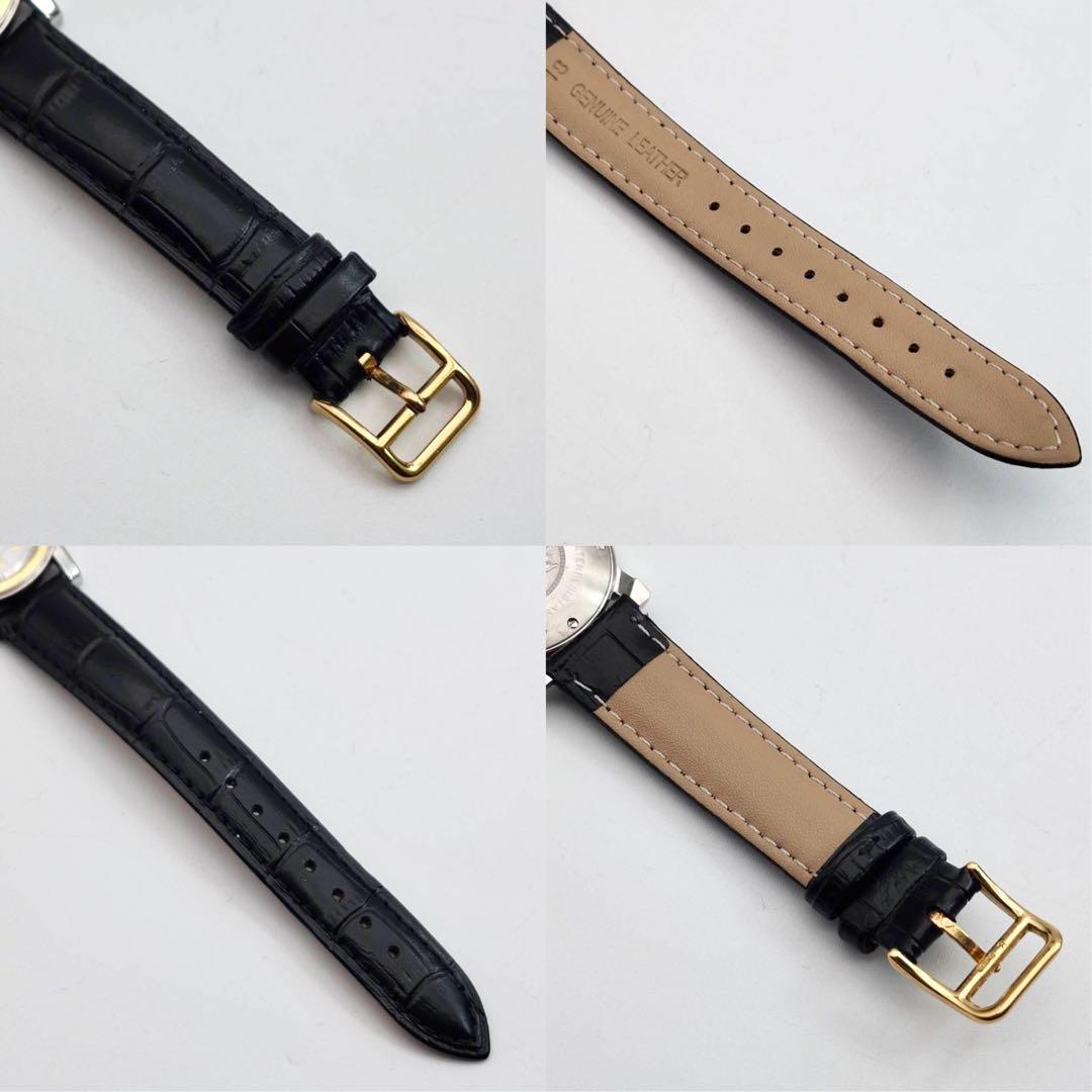 新品ベルト✨　エルメス キャリック 時計 腕時計 ボーイズ レザー　クォーツ