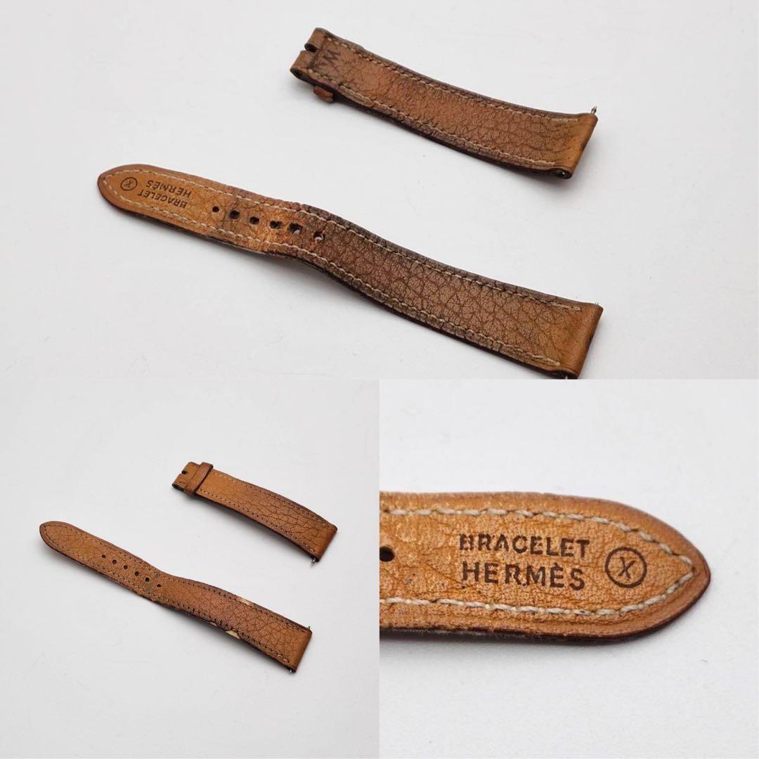 新品ベルト✨　エルメス キャリック 時計 腕時計 ボーイズ レザー　クォーツ