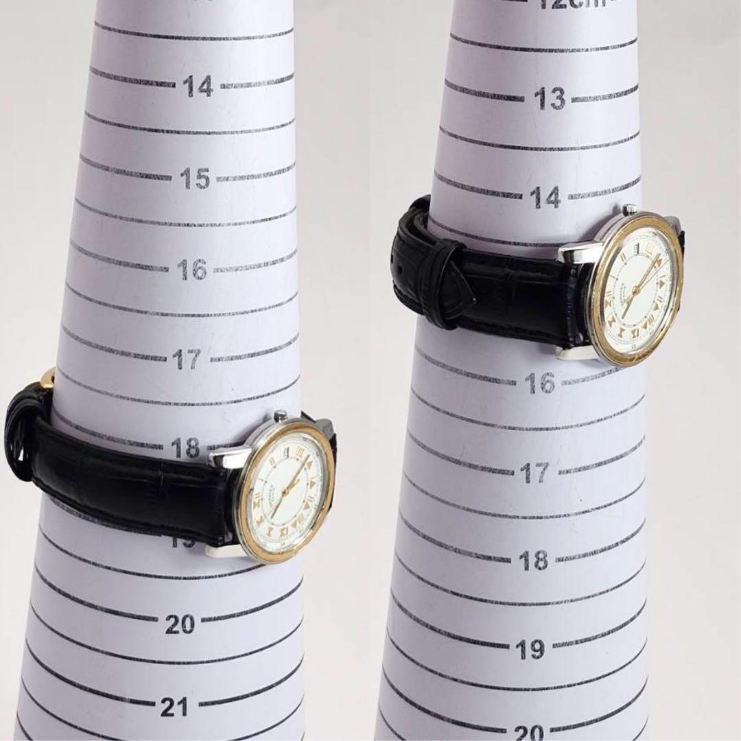 新品ベルト✨　エルメス キャリック 時計 腕時計 ボーイズ レザー　クォーツ