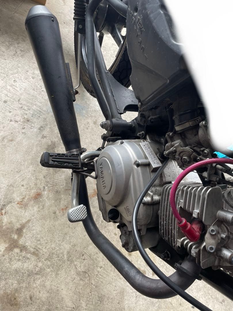 YB125SP メガホンマフラー ブラック