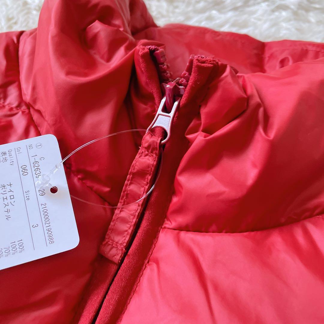 タグ付き drug store's ライトダウンベスト ブタ L レッド