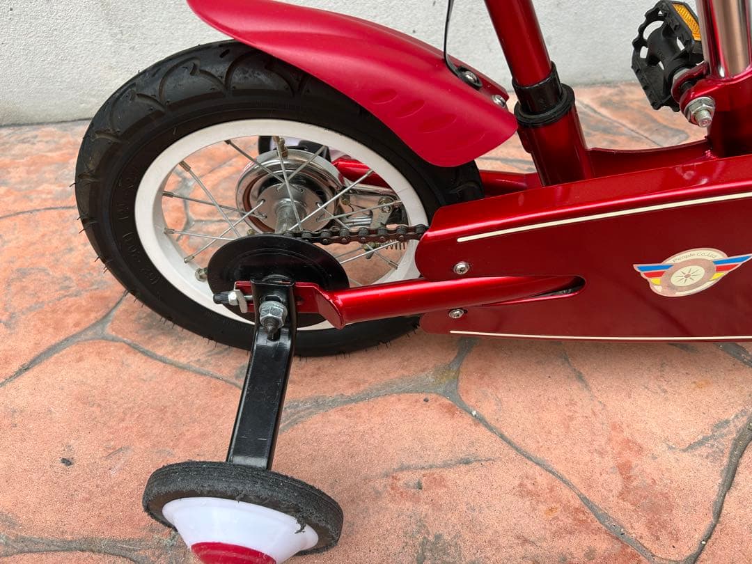 子供　自転車　people 12インチ　赤　【引き取り限定】