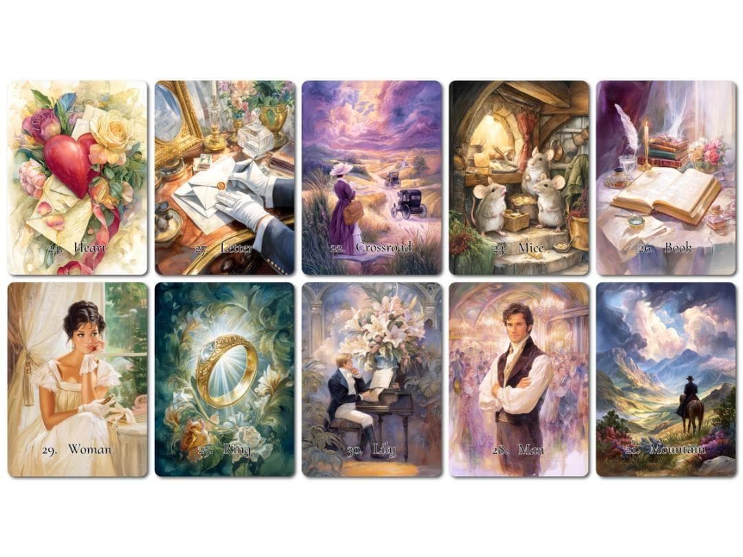 【正規品ルノルマンカード】超美麗✨海外インディーズ✨ロマンティックヴィンテージ