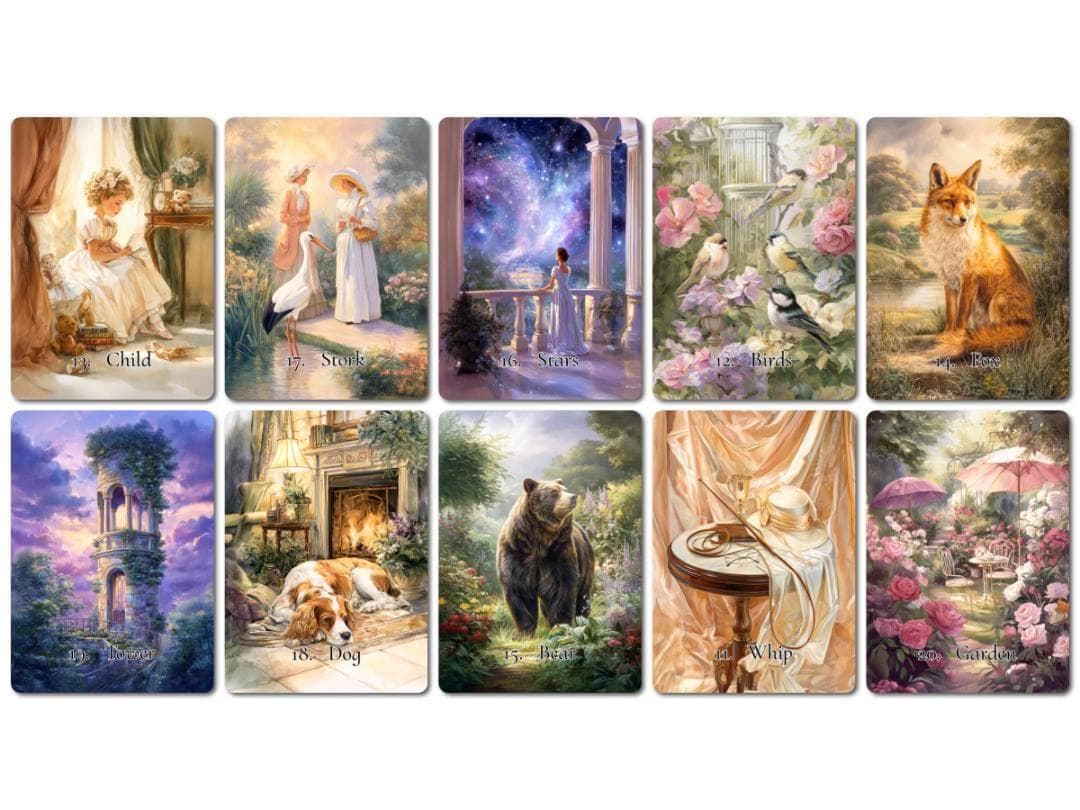 【正規品ルノルマンカード】超美麗✨海外インディーズ✨ロマンティックヴィンテージ