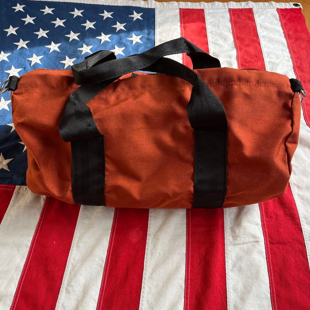 70s ビンテージ EASTPAK 旧タグ ドラムバック オレンジ アメリカ製