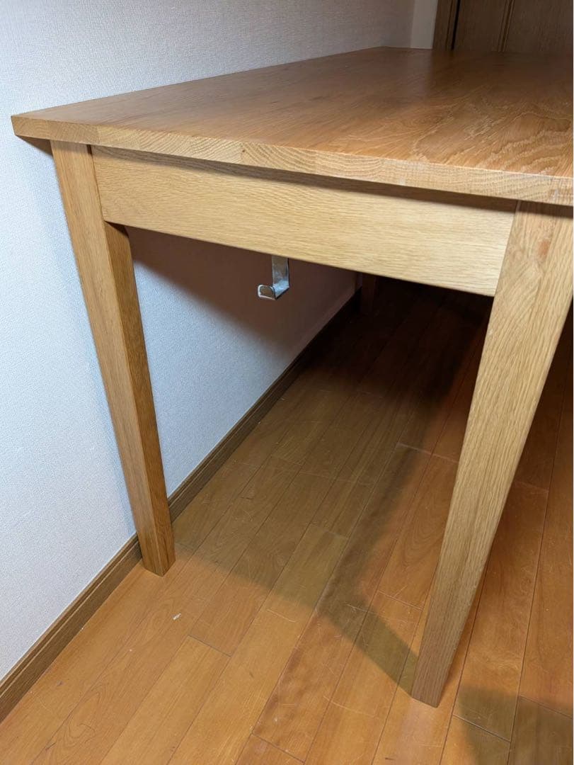■TAO■無印 木製デスク 引出しオーク材 110 事務 学習 勉強机