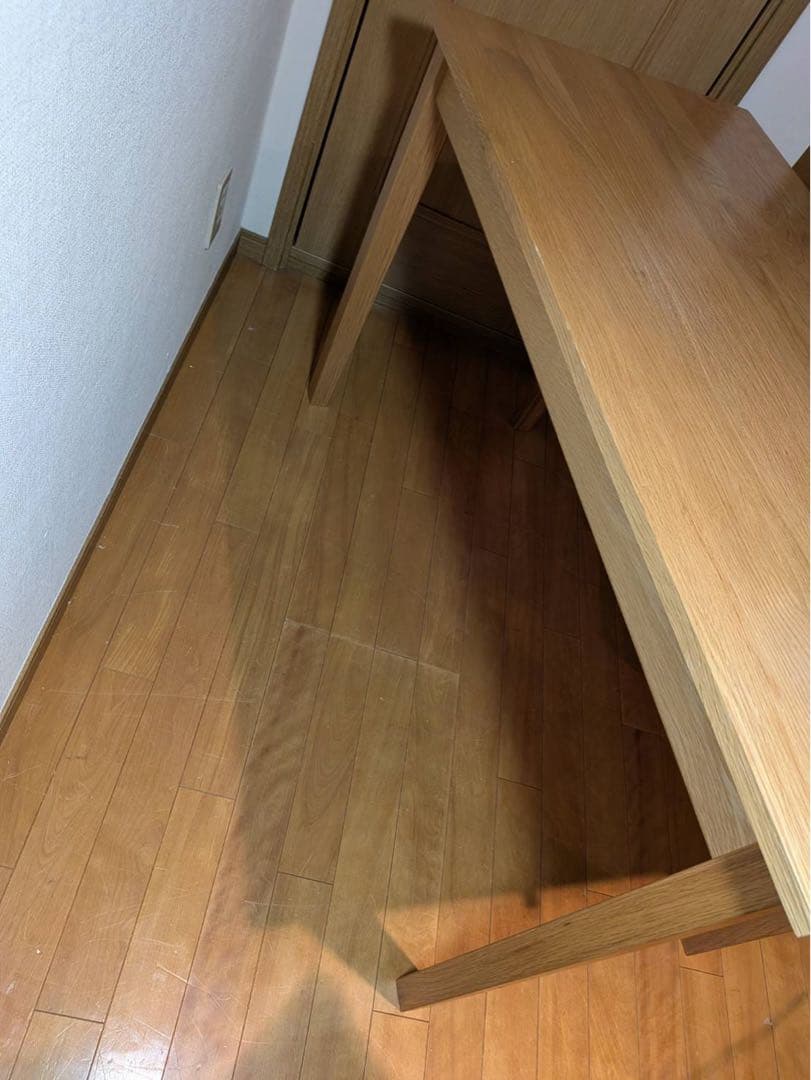 ■TAO■無印 木製デスク 引出しオーク材 110 事務 学習 勉強机