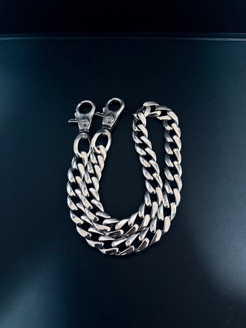 ウォレットチェーン クラシック ダブルクリップ シルバー925