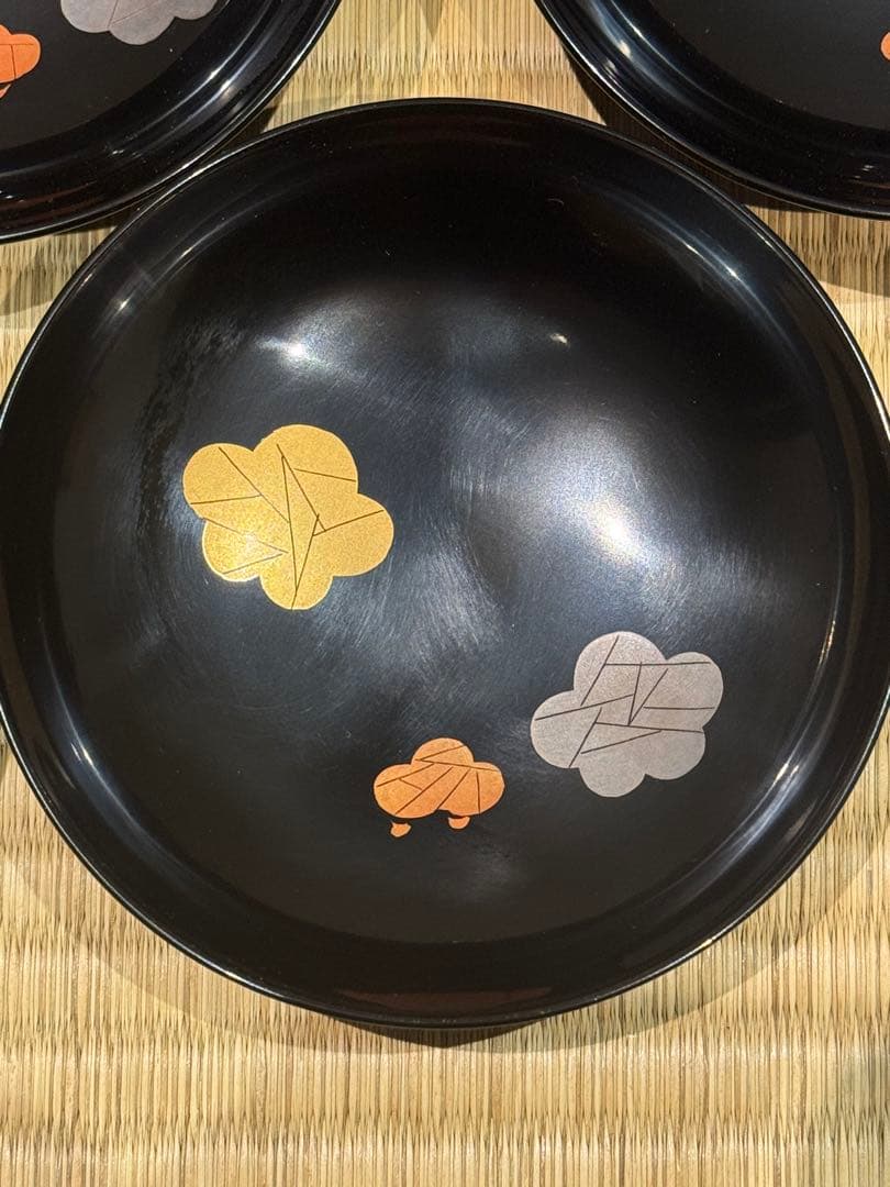 輪島塗 塗師 角藤弘悦 懐石道具 五客揃 共箱 引き盃 盃台 椀 茶懐石一式