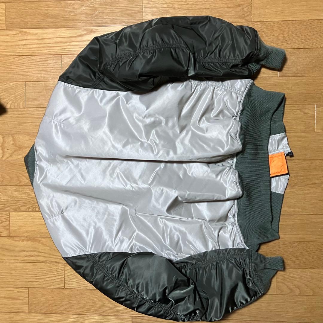 【新品】ALPHA INDUSTRIES MA-1 ジャケット アイスグレー L