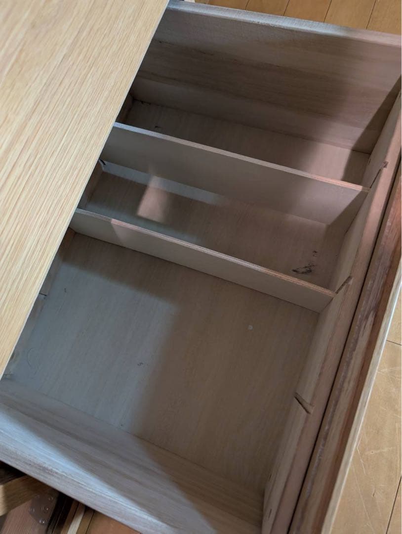 ■送料込■無印良品 木製テレビラック 110 オーク材 棚収納 木製家具 TV台