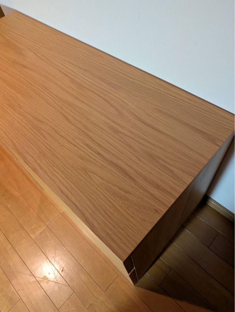 ■送料込■無印良品 木製テレビラック 110 オーク材 棚収納 木製家具 TV台