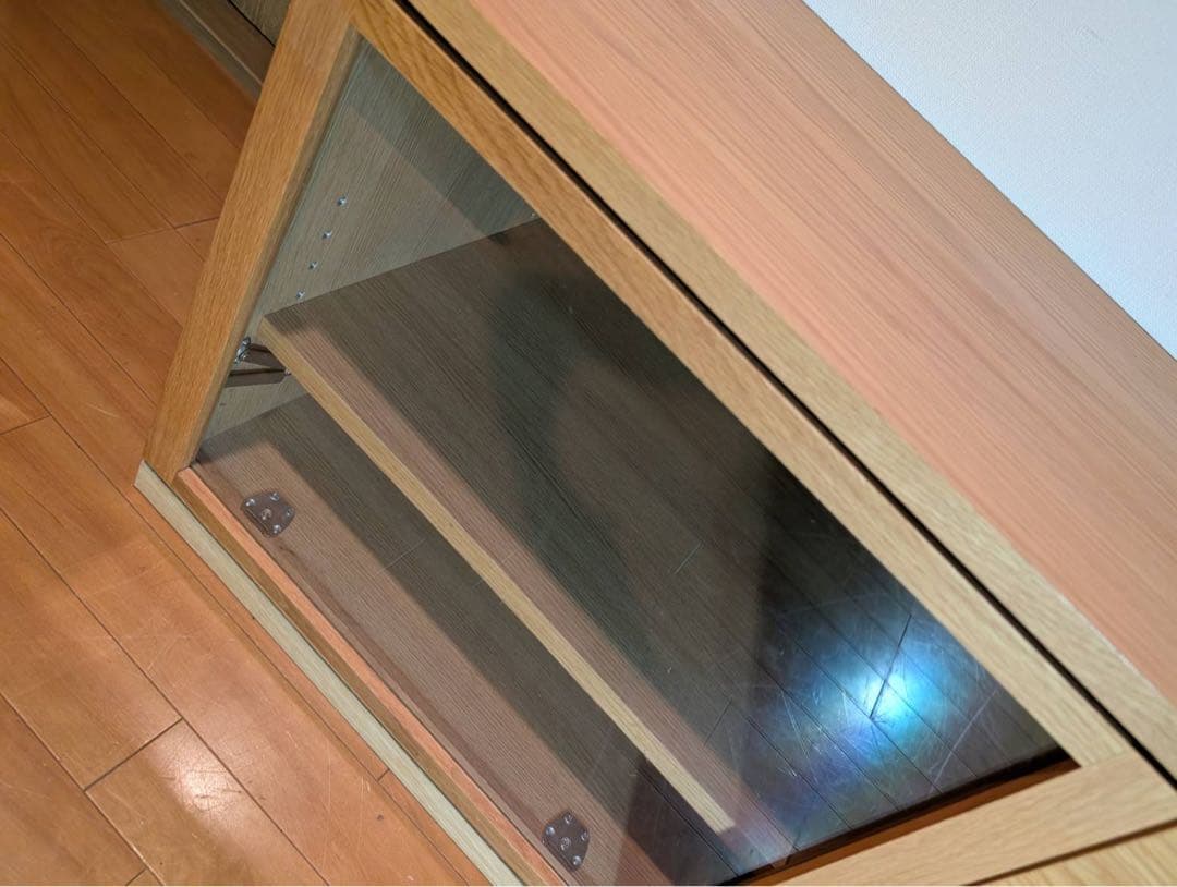 ■送料込■無印良品 木製テレビラック 110 オーク材 棚収納 木製家具 TV台