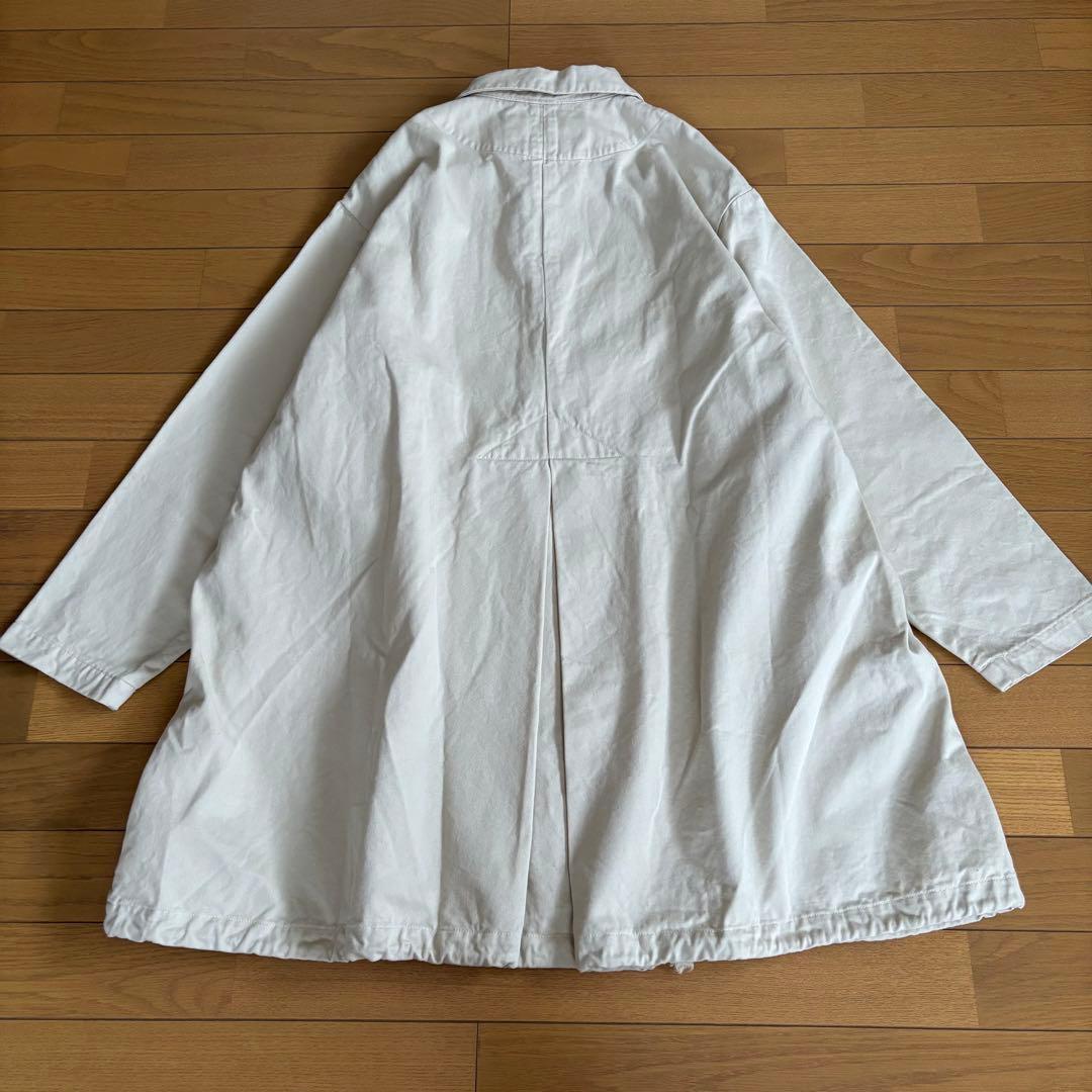 HARVESTY ハーベスティ オーバーハーフコート アイボリー サイズ1