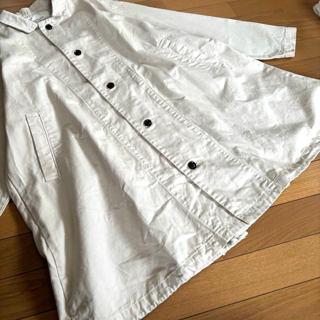 HARVESTY ハーベスティ オーバーハーフコート アイボリー サイズ1