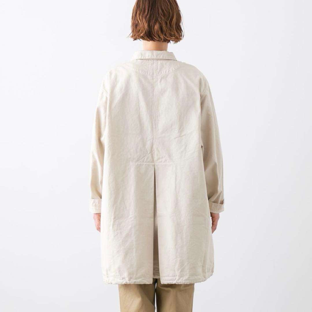 HARVESTY ハーベスティ オーバーハーフコート アイボリー サイズ1