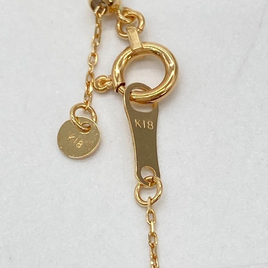 天然イエローダイヤモンド 0.2ct パヴェ ネックレス K18