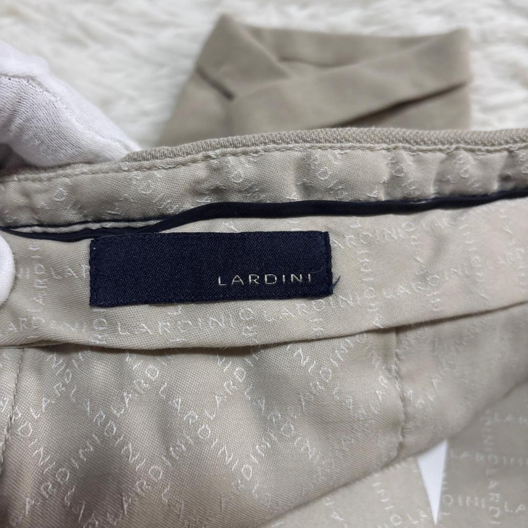 LARDINI　ベージュ コットン混紡 パンツ　50 リネン 麻