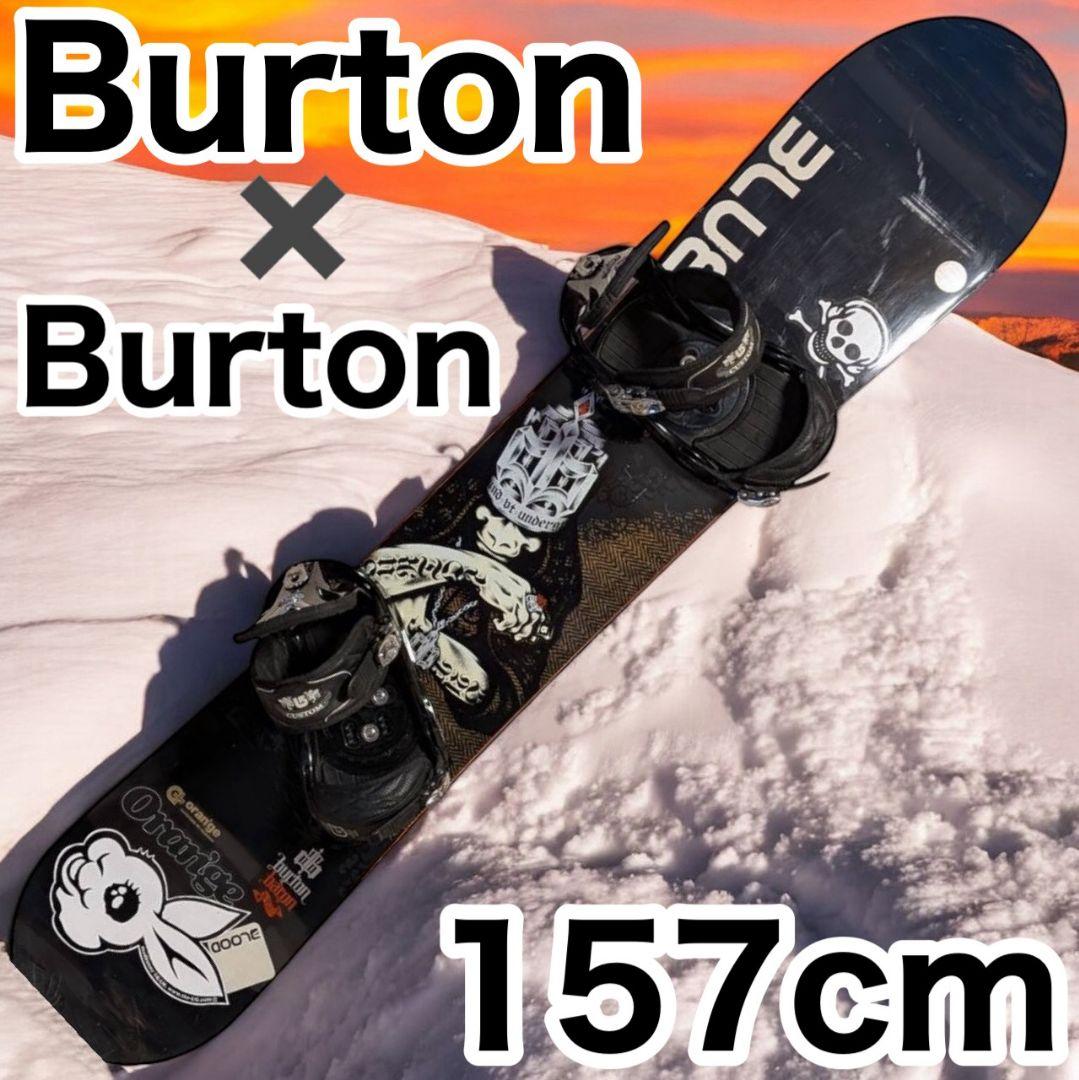 美品】BURTON Custom スノーボード バートン ビンディング セット
