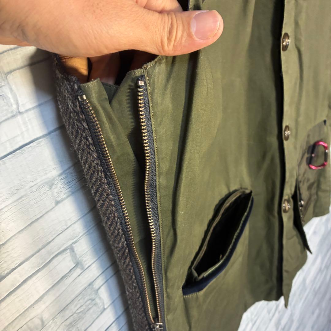 【ヴィンテージ】フラップベリーハンティングベストXL レザー多機能ポケット