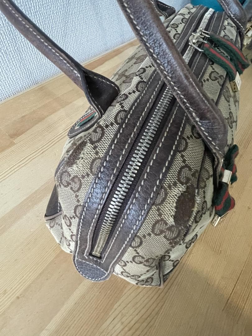 GUCCI グッチ プリンシーGG シェリーライン リボン ショルダーバッグ